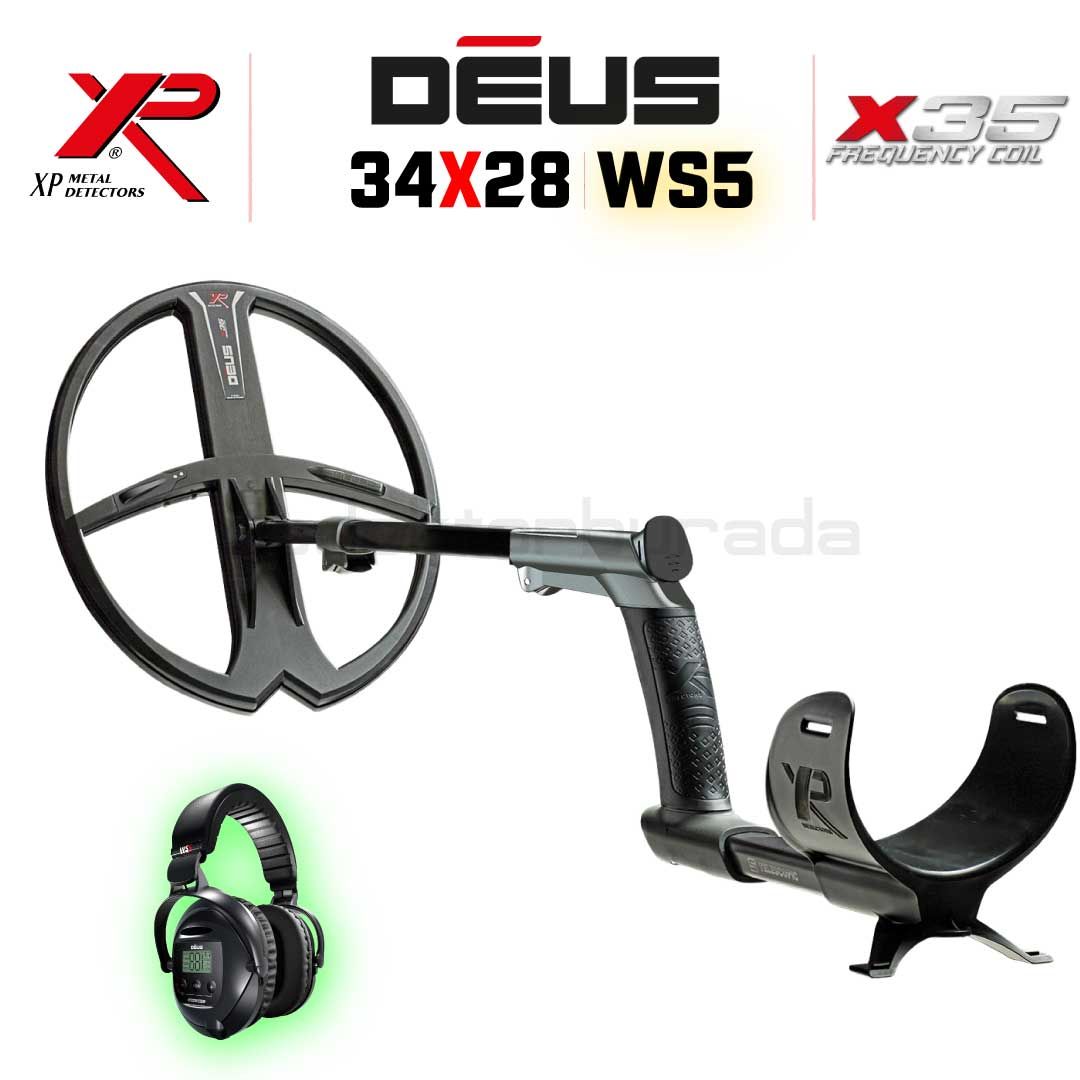 Deus Dedektör - 34x28cm X35 Başlık, WS5 Kulaklık