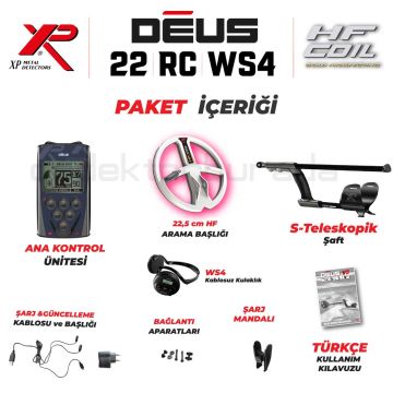 DEUS - 22,5cm HF Başlık, Ana Kontrol Ünitesi (RC), WS4 Kulaklık - FULL PAKET