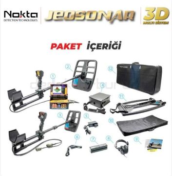 Kiralık Jeosonar 3D Çift Sistem Define Dedektörü