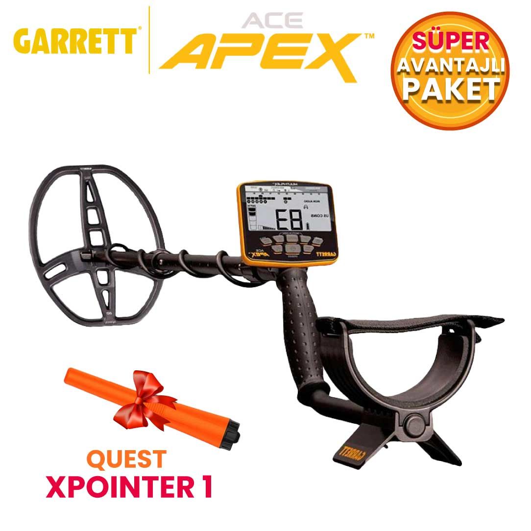 Ace Apex Basic Dedektör Raider Başlıklı (22x28cm) X Pointer 1 Avantajlı Paket