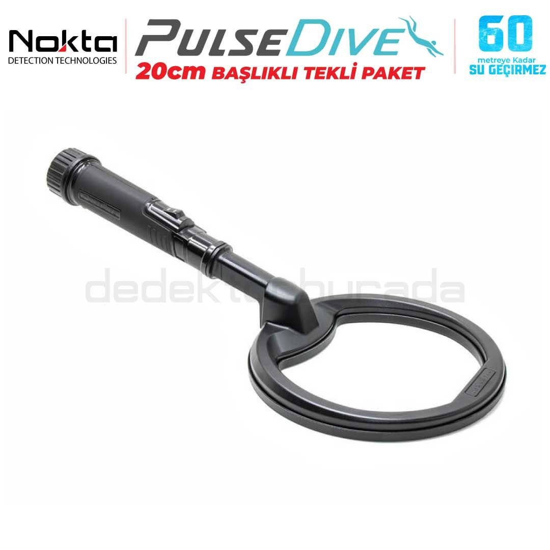 PulseDive Scuba Dedektörü - Tekli 20cm - Siyah