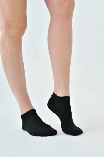 2'li Patik Çorap Seti - Siyah ve Beyaz