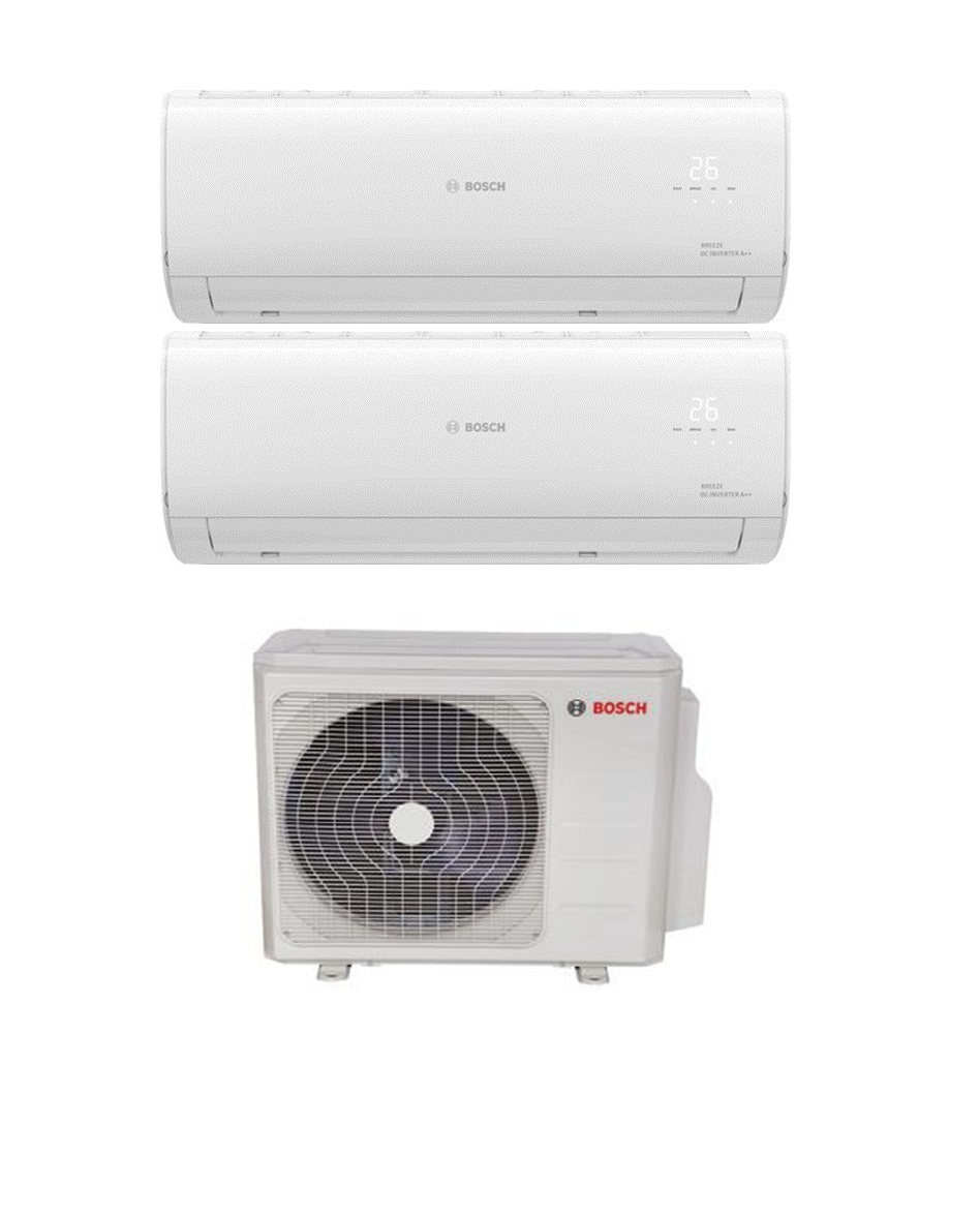 Bosch Multi Split İnverter Klima 21000 Btu 1 Dış + 2 İç Ünite 9000 + 18000 Btu