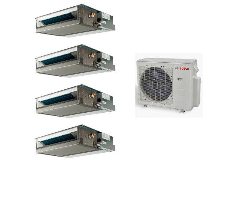 Bosch Multi Kanallı İnverter Klima 36000 Btu 1 Dış + 4 İç Ünite 12000 + 12000 + 12000 + 12000 Btu