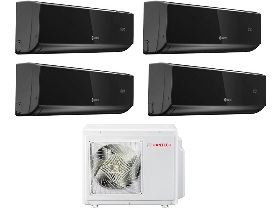 Hantech Multi Split İnverter Klima Black 32000Btu 1 Dış +4 İç 9000+9000+9000+18000 Btu