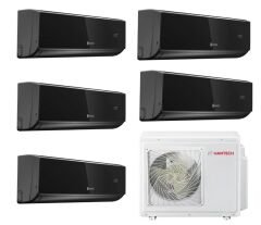 Hantech Multi Split İnverter Klima Black 42000Btu 1 Dış +5 İç 9000+9000+12000+12000+12000 Btu