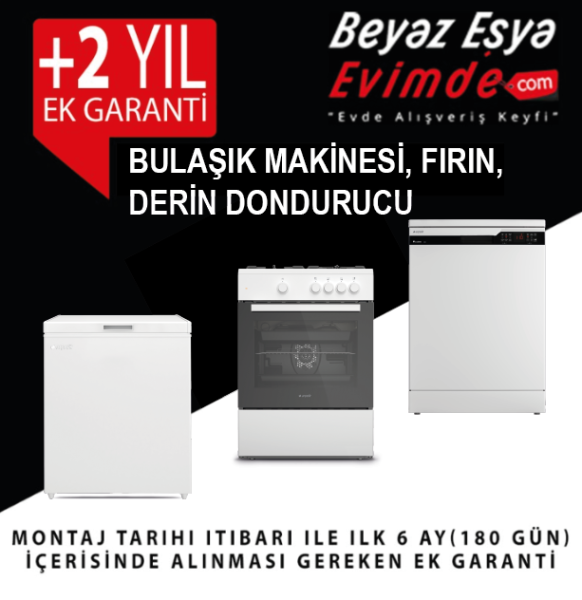 EK GARANTİ BELGESİ / 0-6 Ay İçerisinde Geçerli +2 Yil Ek Garanti Belgesi (Fırın, Derin Dondurucu İçin Geçerli Ek Garanti Belgesi)  (Ürün Değildir Ek Garanti Belgesidir)