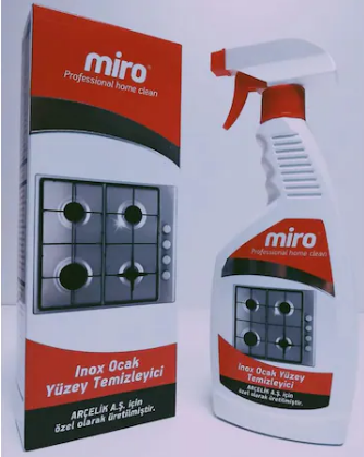 Miro İnox Ocak Yüzey Temizleyici Sprey 500 ML