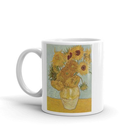 Sunflowers Van Gogh Baskılı Tasarım Kupa