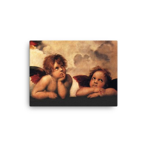 Michelangelo Buonarroti Cupids Melekler Kanvas Tablo
