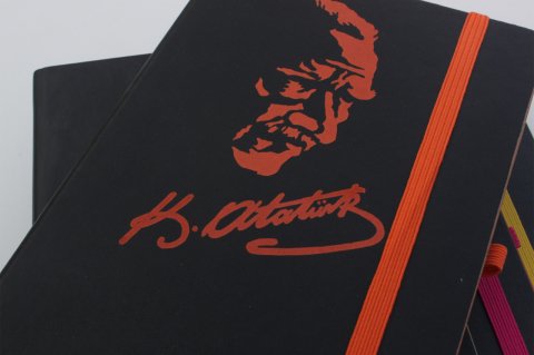 Atatürk Tasarım Baskı Kapaklı Defter