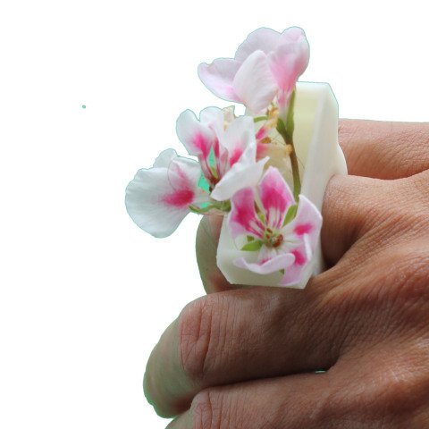 Blumen Ackervase Ring L
