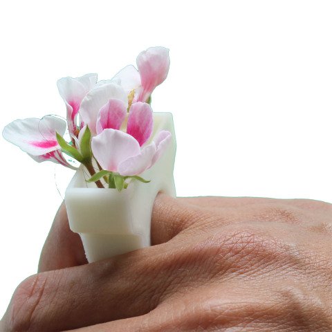 Blumen Ackervase Ring L
