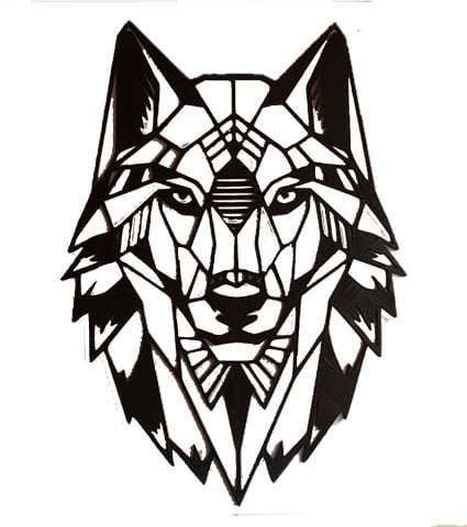 Wolf-Design-Wand-Dekor