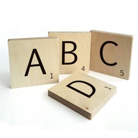 Scrabble Game Design Wall Decoration Letters Personalized Wall Writings