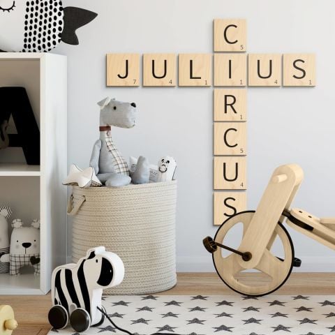 Scrabble Game Design Wall Decoration Letters Personalized Wall Writings