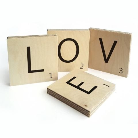Scrabble Game Design Wall Decoration Letters Personalized Wall Writings