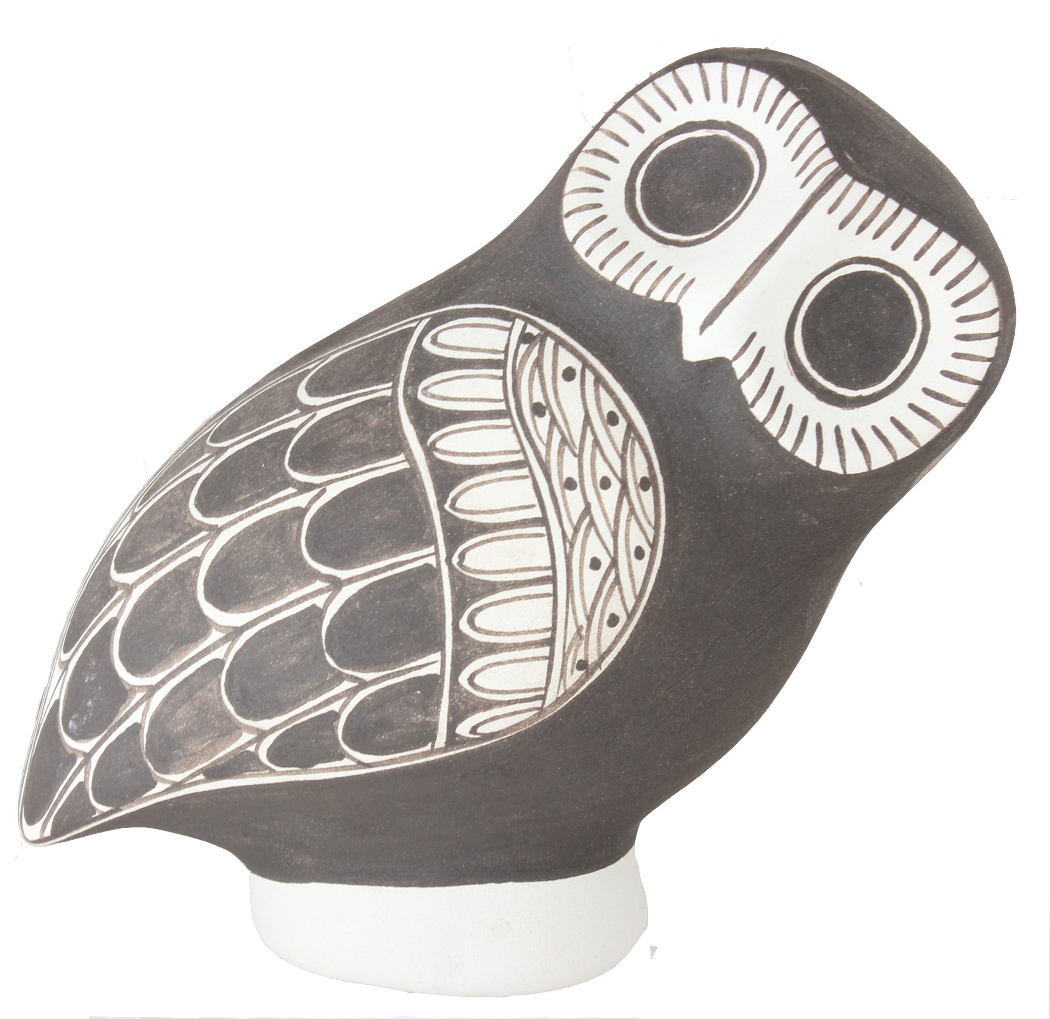 Black Decorative Owl - Handmade Terra Kota