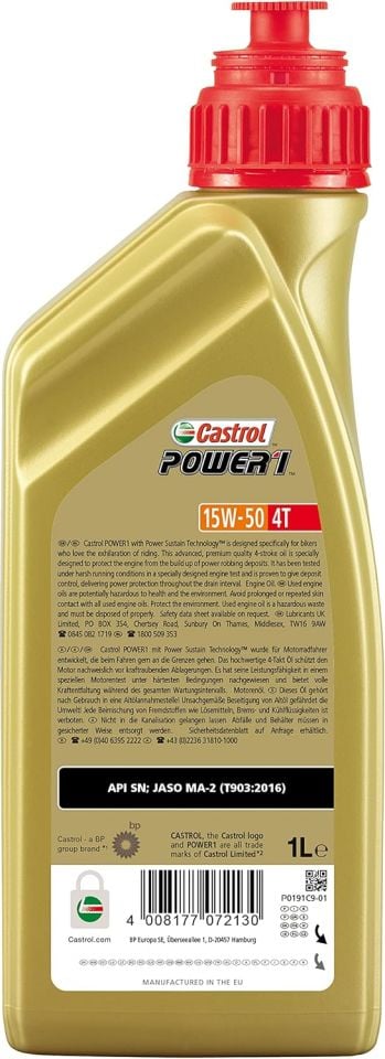 Castrol Power 1 4T 15 W 50 Yeni Formül