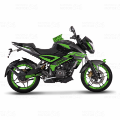 Bajaj Pulsar 200 NS Sticker Set Basic Color Design Yeşil