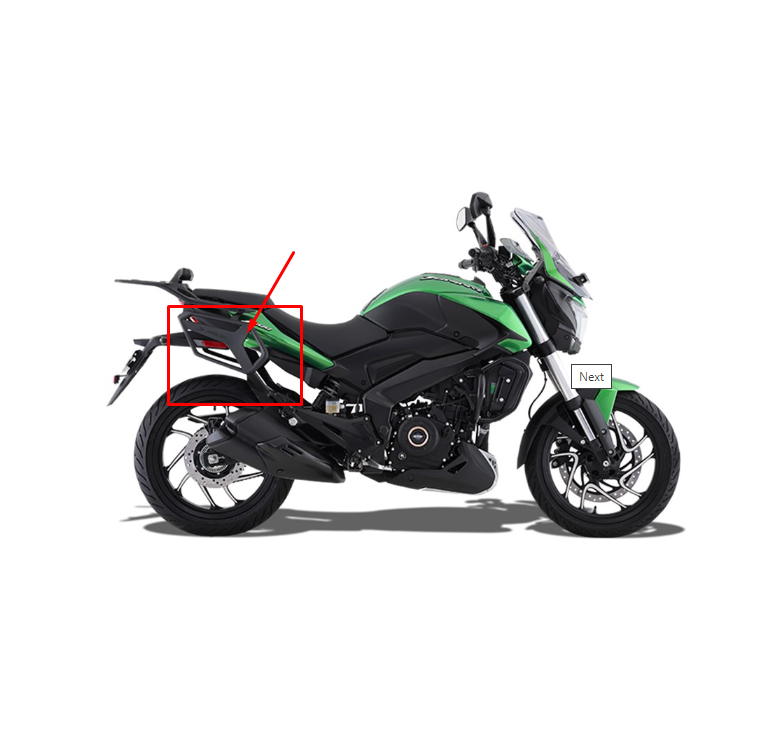 Bajaj Dominar 400 UG Yan Çanta Demir Seti (Aksesuarlı Model)