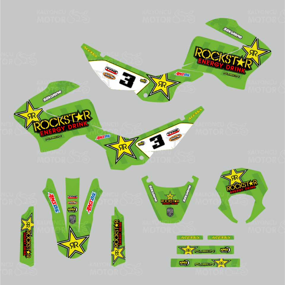 Mondial X-Treme Max 150 Rockstar Sticker Set