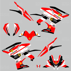 Bajaj Pulsar RS200 Ferrari Design Sticker Set