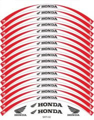 Honda CBR 250 R Jant Şeridi Beyaz - Kırmızı