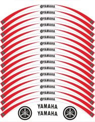 Yamaha YS 125 Jant Şeridi Beyaz - Kırmızı