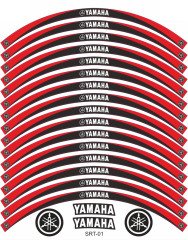 Yamaha YS 125 Jant Şeridi Siyah - Kırmızı