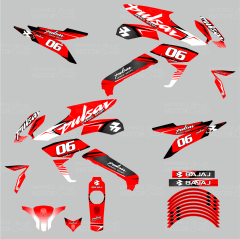 Bajaj Pulsar 200 NS Sport Design Sticker Set