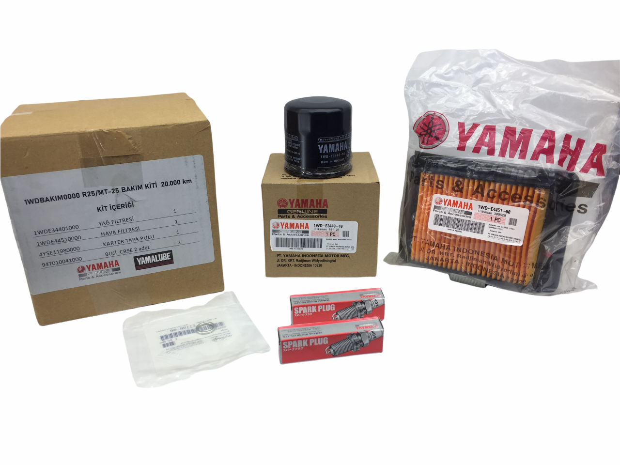 Yamaha YZF R25 20.000 KM Orjinal Bakım Kiti (2015-2018)
