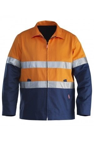 Reflektörlü İş Ceketi - Gabardin Çift renk