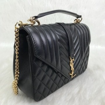 Yves Saint Laurent (YSL) Medium College Bag %100 hakiki kuzu derisi