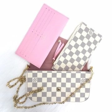 LOUIS VUİTTON FELİCE CLUTCH %100 HAKİKİ DERİ