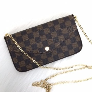 LOUIS VUİTTON FELİCE CLUTCH %100 HAKİKİ DERİ