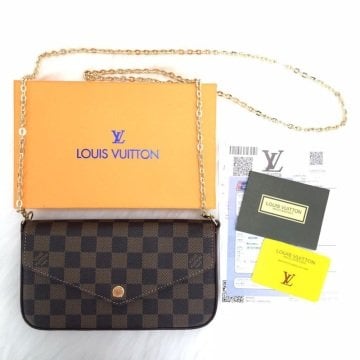 LOUIS VUİTTON FELİCE CLUTCH %100 HAKİKİ DERİ