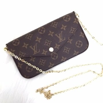 LOUIS VUİTTON FELİCE CLUTCH %100 HAKİKİ DERİ