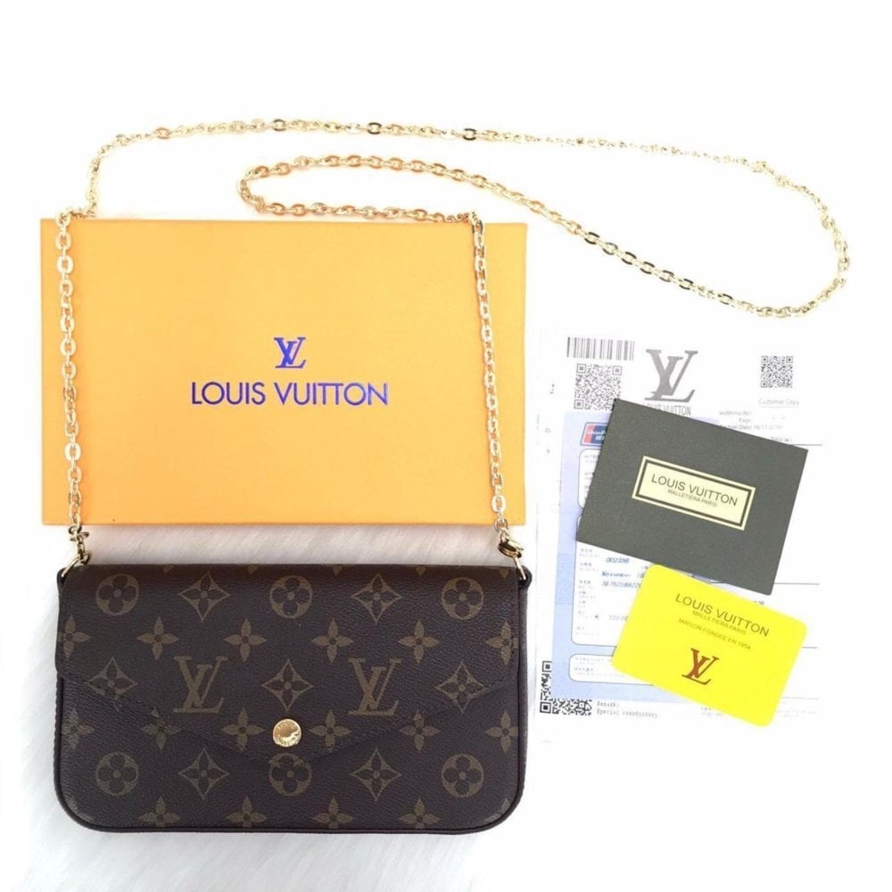 LOUIS VUİTTON FELİCE CLUTCH %100 HAKİKİ DERİ