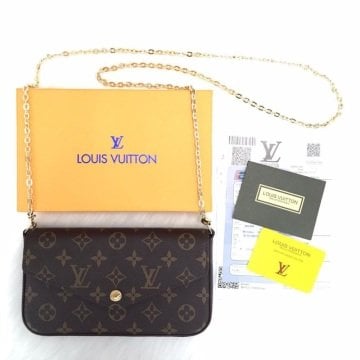 LOUIS VUİTTON FELİCE CLUTCH %100 HAKİKİ DERİ