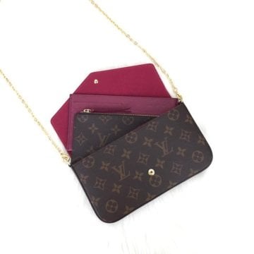 LOUIS VUİTTON FELİCE CLUTCH %100 HAKİKİ DERİ