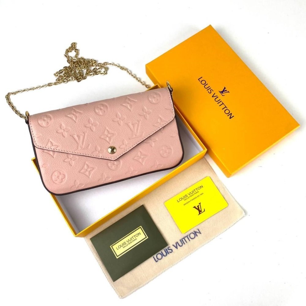 LOUIS VUİTTON FELİCE CLUTCH EMPREİNTE %100 HAKİKİ DERİ