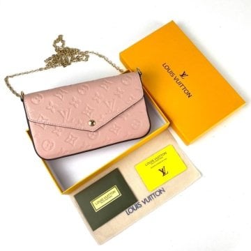 LOUIS VUİTTON FELİCE CLUTCH EMPREİNTE %100 HAKİKİ DERİ