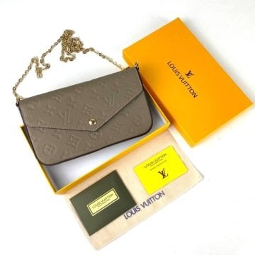 LOUIS VUİTTON FELİCE CLUTCH EMPREİNTE %100 HAKİKİ DERİ