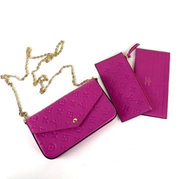 LOUIS VUİTTON FELİCE CLUTCH EMPREİNTE %100 HAKİKİ DERİ