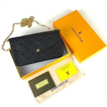 LOUIS VUİTTON FELİCE CLUTCH EMPREİNTE %100 HAKİKİ DERİ