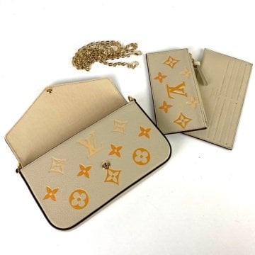 LOUIS VUİTTON FELİCE CLUTCH EMPREİNTE %100 HAKİKİ DERİ