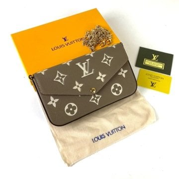 LOUIS VUİTTON FELİCE CLUTCH EMPREİNTE %100 HAKİKİ DERİ