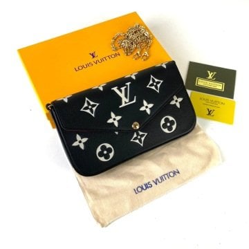 LOUIS VUİTTON FELİCE CLUTCH EMPREİNTE %100 HAKİKİ DERİ