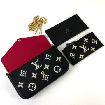 LOUIS VUİTTON FELİCE CLUTCH EMPREİNTE %100 HAKİKİ DERİ